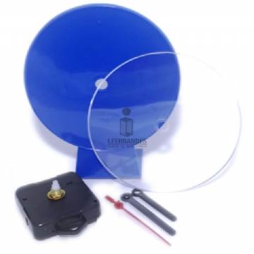 Foto Relógio de mesa com visor - Azul - Personalizar (sem embalagem) - Kit c/ 60pç