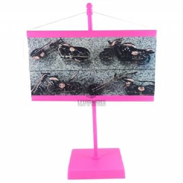 Foto Banner de Mesa - Personalizar - 10x15cm - Pink - Kit c/ 50pç