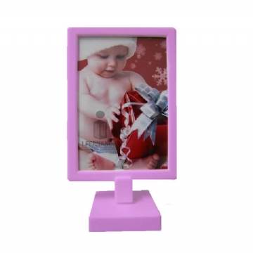 Foto Foto Display - Porta Retrato Duplo (10x15cm) - Personalizar - Rosa - Kit c/ 10pç