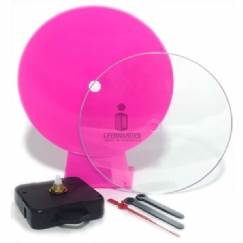 Foto Relógio de mesa com visor - Pink - Personalizar (sem embalagem) - Kit c/ 12pç
