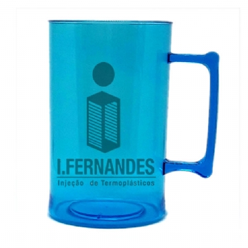 Foto Caneca de Chopp - 500ml - Personalizar - Azul Translúcido