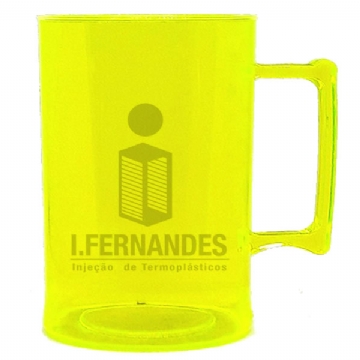 Foto Caneca de Chopp - 500ml - Personalizar - Amarelo Translúcido