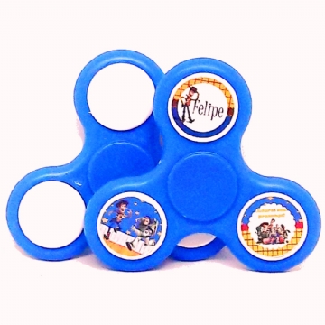 Foto Fidget Hand Spinner - Azul - p/ personalizar - Atacado - kit c/ 12pç