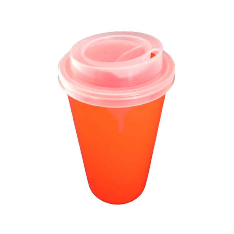 Foto COPO ECO TAMPA BUCKS 300 ml - PERSONALIZÁVEL - LARANJA NEON