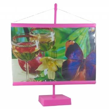 Foto Banner de Mesa - Personalizar - 15x21cm - Pink