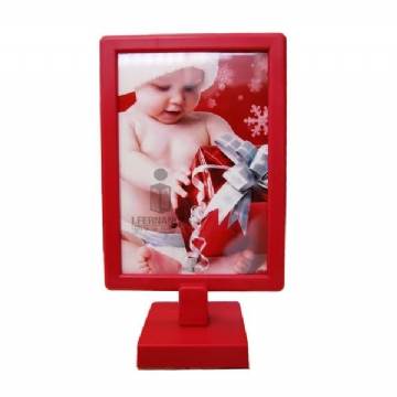 Foto Foto Display - Porta Retrato Duplo (10x15cm) - Personalizar - Vermelho