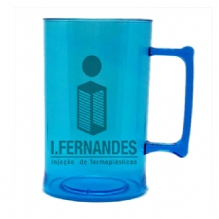 Foto Caneca de Chopp - 500ml - Personalizar - Azul Translúcido