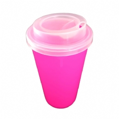 Foto COPO ECO TAMPA BUCKS 300 ml - PERSONALIZÁVEL - PINK NEON