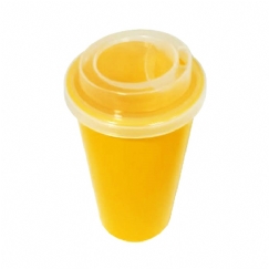 Foto COPO ECO TAMPA BUCKS 300 ml - PERSONALIZÁVEL - AMARELO