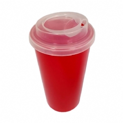 Foto COPO ECO TAMPA BUCKS 300 ml - PERSONALIZÁVEL - VERMELHO