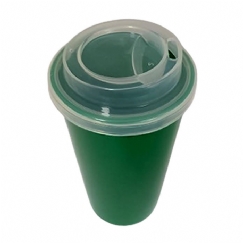 Foto COPO ECO TAMPA BUCKS 300 ml - PERSONALIZÁVEL - VERDE ESURO
