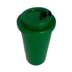 Foto COPO ECO TAMPA BUCKS 300 ml - PERSONALIZÁVEL - VERDE ESCURO E TAMPA VERDE ESCURO
