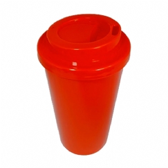 Foto COPO ECO TAMPA BUCKS 300 ml - PERSONALIZÁVEL - LARANJA  E TAMPA LARANJA