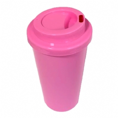 Foto COPO ECO TAMPA BUCKS 300 ml - PERSONALIZÁVEL - ROSA E TAMPA ROSA