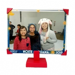 Foto Foto Display 06 peças - Porta Retrato Duplo (15x21cm) - 2 Fotos Ampla visualização - Vermelho