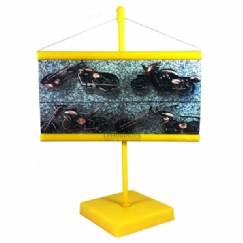 Foto Banner de Mesa - Personalizar - 10x15cm - Amarelo - Kit c/ 10pç