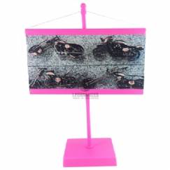 Foto Banner de Mesa - Personalizar - 10x15cm - Pink - Kit c/ 50pç