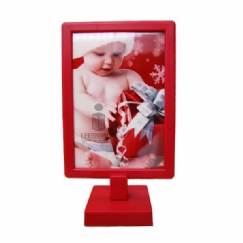 Foto Foto Display - Porta Retrato Duplo (10x15cm) - Personalizar - Vermelho - Kit c/ 10pç